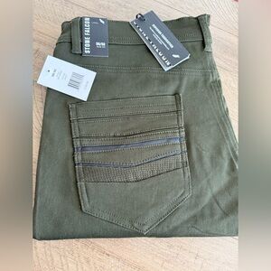 Men's Slim Fit Olive Jeans